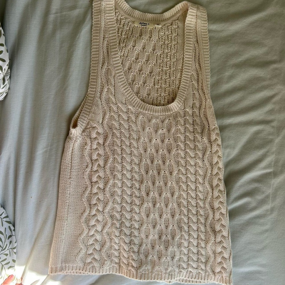 Dylan Ivory Cable Knit Sweater